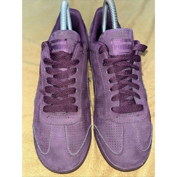 Puma Roma Mono Translucent Suede Sneakers Womens 6.5 Purple Clean Rare Shoes Gym - Picture 12 of 16